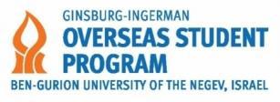 Ben-Gurion University Overseas Study Program Logo